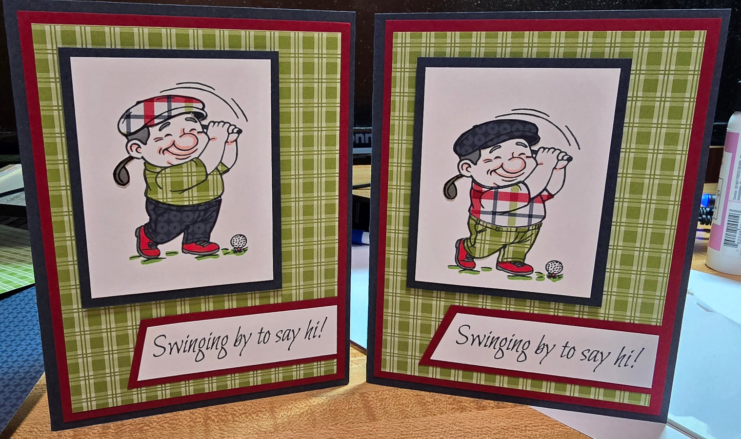 Golfing Grandpas Stamp Set
