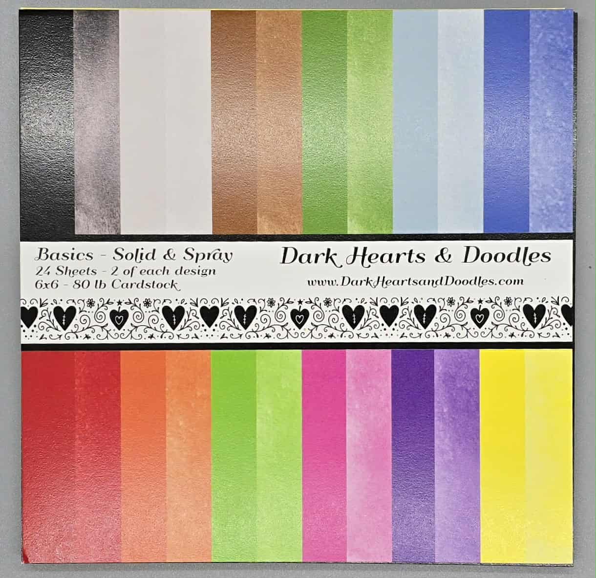 Basics Solids & Sprays 6x6 Cardstock