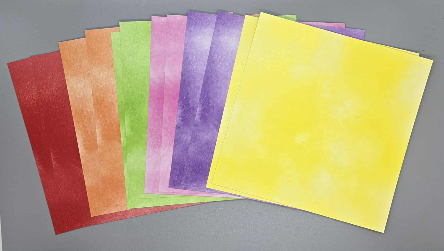 Basics Solids & Sprays 6x6 Cardstock